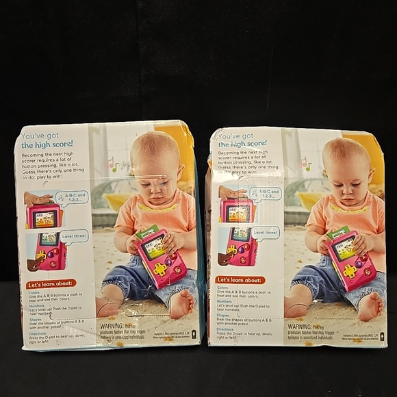 3pc Mixed Lot Of Fisher Price Laugh & Learn Lil Gamers 6-36 Months Damaged Boxes - Picture 8 of 10